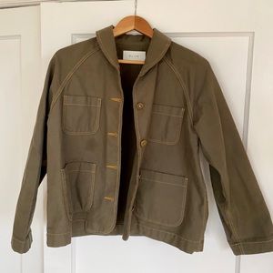Olive Clothing Brand Cotton Jacket